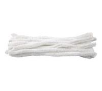 Creotime fil de chenille 15 pièces 30 cm 15 mm blanc Blanc