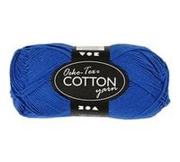 Creotime fil de coton bleu cobalt 170 mètres Bleu G