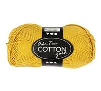 Creotime fil de coton jaune foncé 170 mètres Jaune G