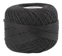 Creotime Fil de coton mercerisé noir 125 mètres 20 grammes Noir G