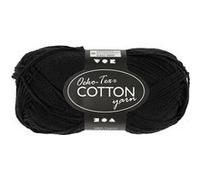 Creotime fil de coton noir 170 mètres Noir G