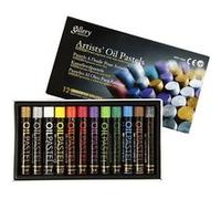 Creativ Gallery 38140 Pastel à l'huile Métallique Épaisseur 11 mm L 7 mm Couleurs métalliques 12 couleurs