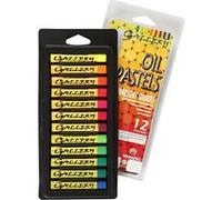 Creotime Galerie pastel à l'huile néon multicolore 7 cm 12 pièces Multicolore G