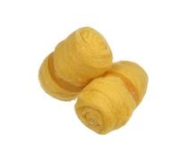Creotime laine cardée jaune 100 gr 2 pièces