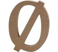 Creotime lettre en bois Ø 8 cm Marron G