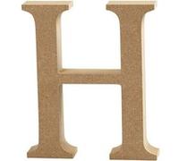 Creotime lettre en bois H 8 cm Marron G
