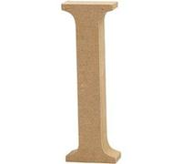 Creotime lettre en bois I 8 cm Marron G