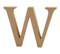 Creotime lettre en bois L 8 cm Marron G