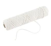 Creotime mèche de bougie 80 m 100 gr de paraffine pure Blanc G