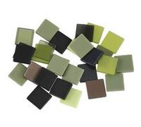 Creotime mini-mosaïque carrée en plastique vert 10x10mm Multicolore G
