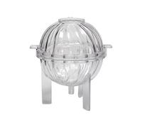 Creotime moule bougies spirale boule 10 cm transparent Transparent G