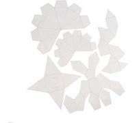 Creotime moules ensemble géométrique 5 pièces transparent G