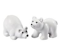 Creotime ours polaires miniatures 2 pièces 4,5 cm blanc Blanc