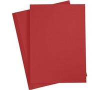 Creotime papier 21 x 29,7 cm 20 pièces 70 g rouge Rouge G