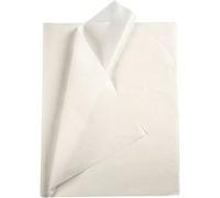 Creotime papier de soie 50 x 70 cm blanc 10 pièces Blanc G