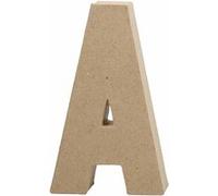 Creotime papier mâché lettre A 20,5 cm Marron G