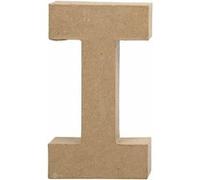 Creotime papier mâché lettre I 20,5 cm Marron G