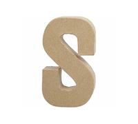 Creotime papier mâché lettre S 20,5 cm