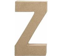 Creotime papier mâché lettre Z 20,5 cm Marron G