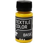 Creotime peinture textile Basic 50 ml jaune Jaune G
