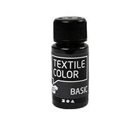 Creotime peinture textile Basic 50 ml noir