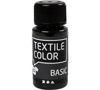 Creotime peinture textile Basic 50 ml noir