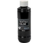 Creotime peinture textile Solide 250 ml cover-black Noir G