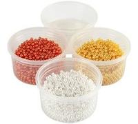 Creotime perle mousse d'argile rouge/or/rouge/blanc 4-pièces Goud G