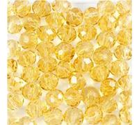 Creotime perle set jaune 4 mm 45 pièces Jaune