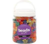 Creotime perles 220 pièces acrylique transparent Transparent G