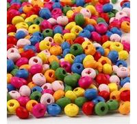 Creotime perles 4x2 mm 1500 pièces Multicolore