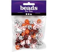 Creotime perles 55 ballons de sport multicolores Multicolore G