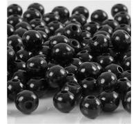 Creotime perles 8x2 mm 15 grammes 80 pièces noir Noir G