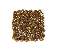 Creotime perles à facettes bronze métallique 3 x 4 mm 100 pièces