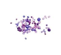 Creativ Company CC Plastique Mélange de perles à facettes 4-12 mm Lilas Harmonie 170 pièces