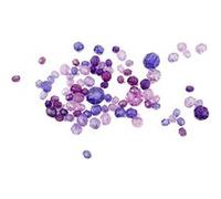 Creotime perles à facettes mélange violet 45 g Violet G