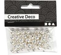 Creotime perles Creative Deco 50 pièces argent Argent G