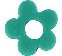 Creotime perles d'argile fleurs turquoise 6 mm 145 pièces G