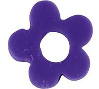 Creotime perles d'argile fleurs violettes 6 mm 145 pièces G