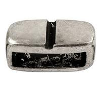 Creotime perles d'espacement 5 pièces 6 x 14 mm argent antique Argent G