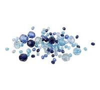 Creotime perles facettées mélange bleu 45 g