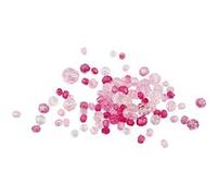 perles facettées mélange rose 45 g