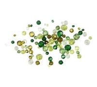 Creotime perles facettées mélange vert 250 g G