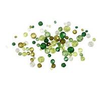 Creotime perles facettées mélange vert 45 g Vert G