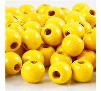 Creotime perles jaunes 10x3 mm 70 pcs Jaune G