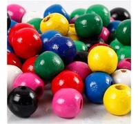 Creotime perles multicolores 10x3 mm 70 pièces Bleu G