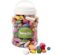 Creotime perles multicolores diverses 460 pièces Multicolore G