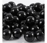 Creotime perles noires 10x3 mm 70 pièces Noir
