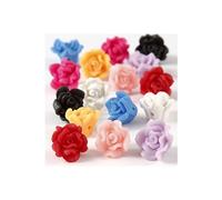 Creotime perles roses d'argile multicolores 16 mm 16 pièces