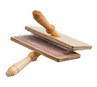 Creotime pinceau en carton 20 x 11 cm bois/acier brun 2 pièces Bois G